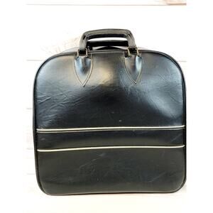 Vintage Leatherette Bowling Ball Bag – Black – Retro 1970s
